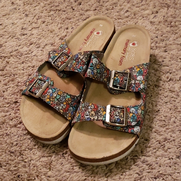 BOBS from Skechers | Shoes | Bobs By Skechers Cute Dog Detail Slides Size 8 | Poshmark